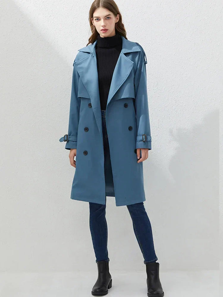 Levoire | Manteau avec boutons et ceinture