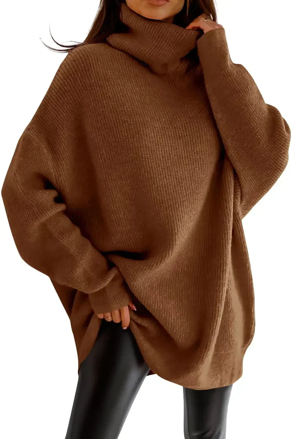 Levoire | Pull Oversize Chic Et Confortable Marron