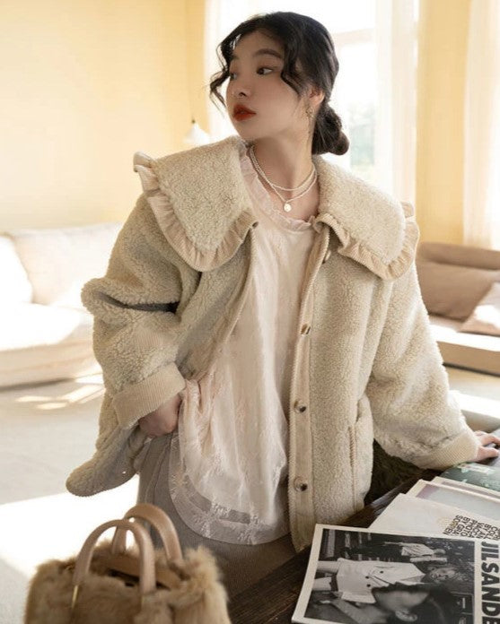 Levoire | Veste Avec Col Et Volants Pour Femmes