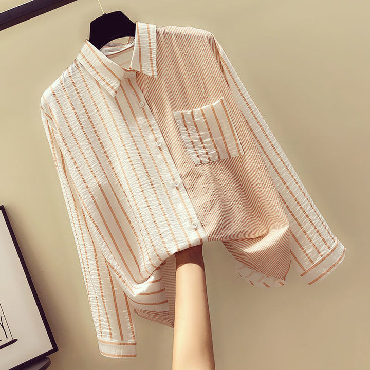 Levoire | Blouse À Rayures Pour Femmes Rose