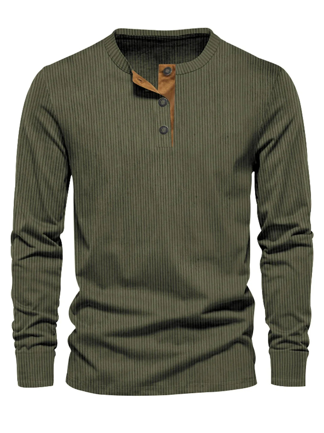 Levoire | Chemise Rayée À Manches Longues Vert