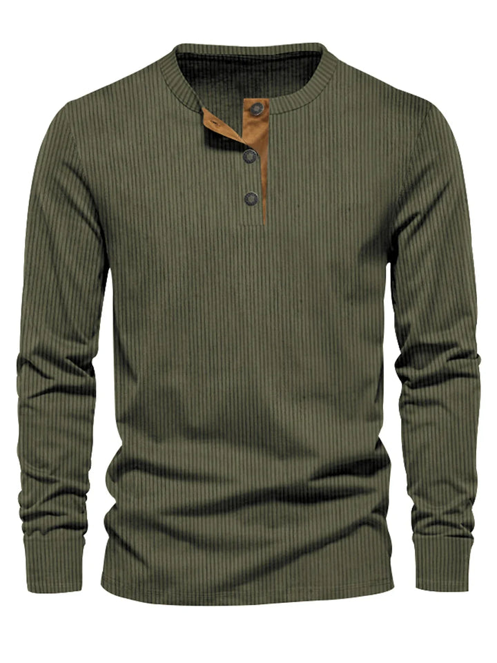 Levoire | Chemise Rayée À Manches Longues Vert