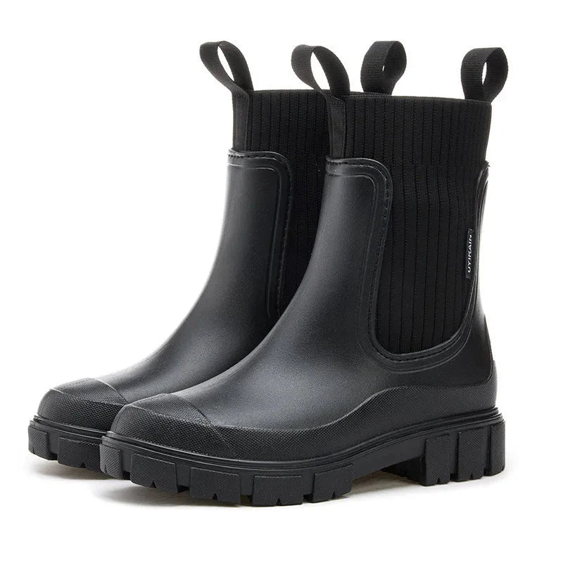 Levoire | Bottes Chaudes Et Élégantes Arc-En-Ciel Noir