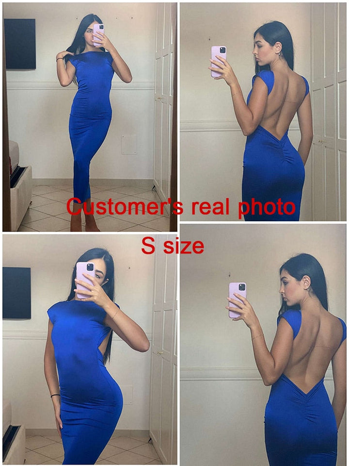 Levoire | Robe Maxi À Col Rond Avec Manches