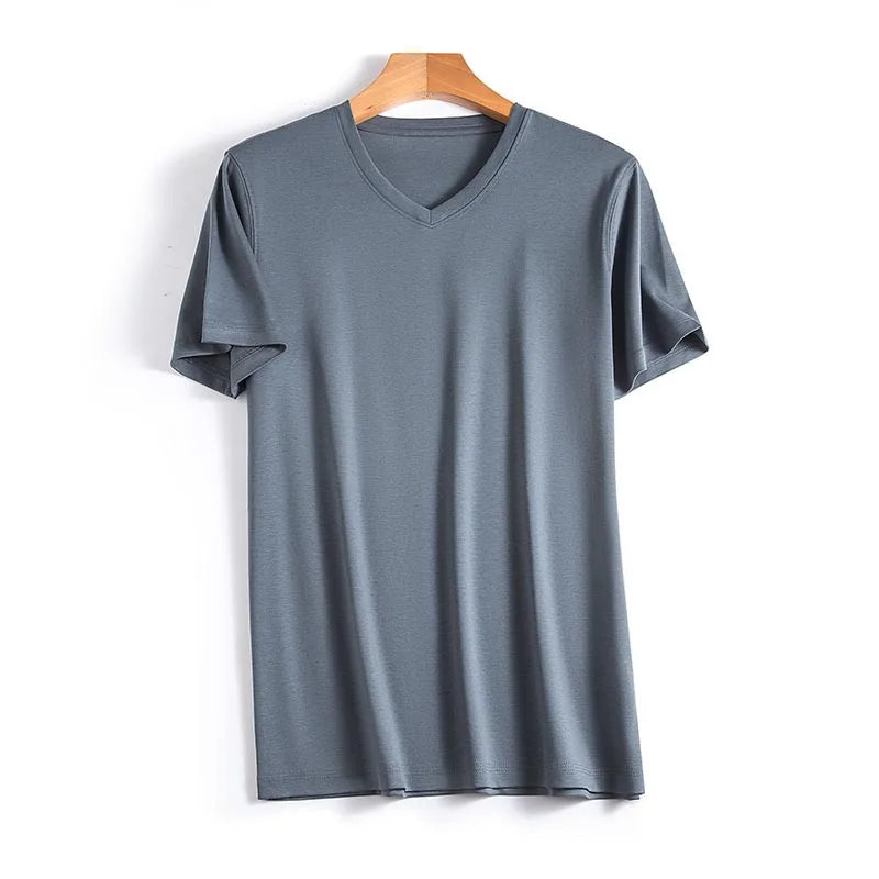 Levoire | Chemise en soie élégante Asche-V Col