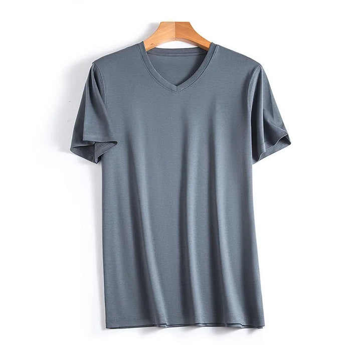 Levoire | Chemise en soie élégante Asche-V Col