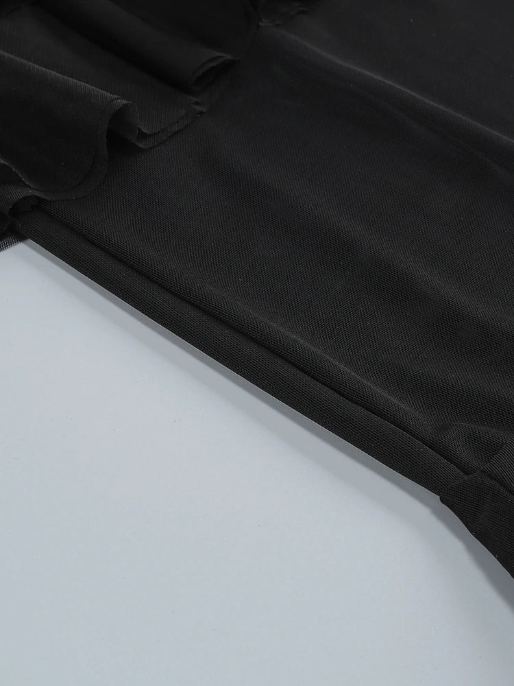 Levoire | Robe Longue Sexy Sans Bretelles Rü Schenschichtungen Patchwork