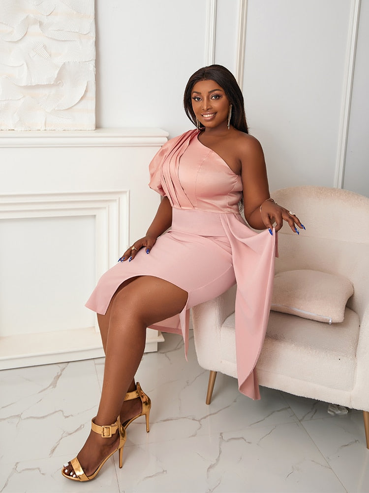 Levoire | En-Épaule Sans Manches Bodycon Midi Robe