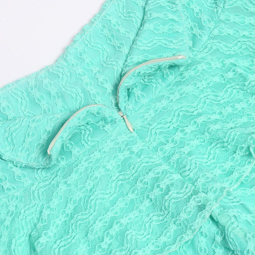 Levoire | Top Court À Manches Longues Robe Mini Plissée