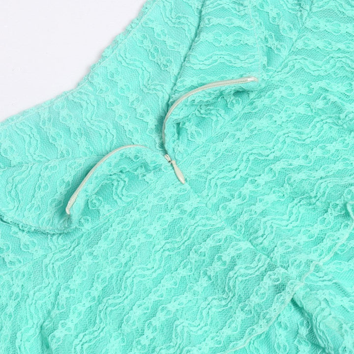 Levoire | Top Court À Manches Longues Robe Mini Plissée