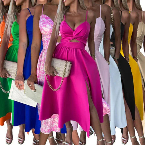 Levoire | Élégante Robe Midi Off-Shoulder