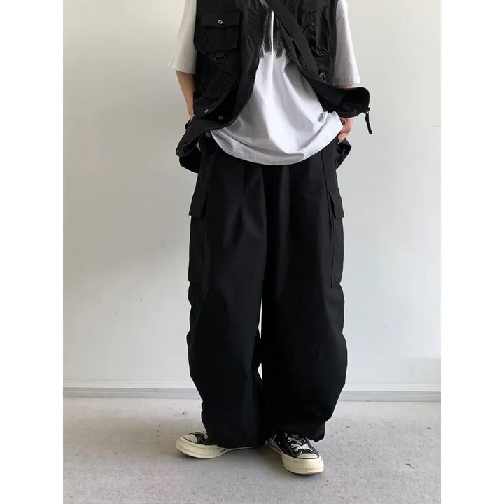 Levoire | Pantalons Baggy Confort Et Élégance Pour Les Citadins Modernes Noir