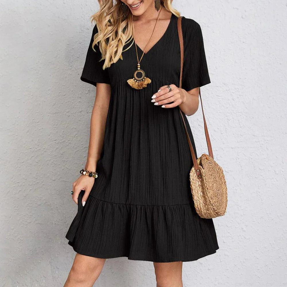 Levoire | Robe D'Été Décontractée Noir