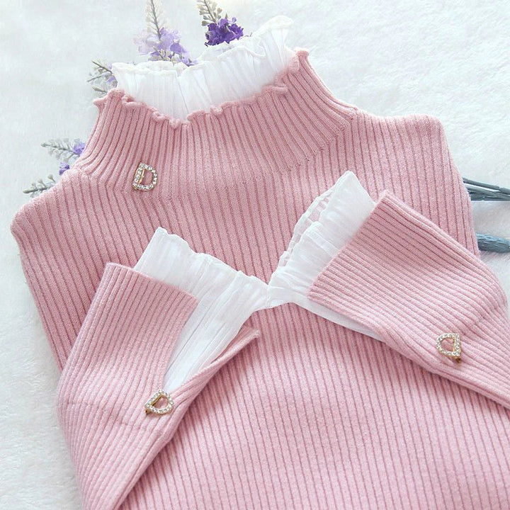 Levoire | Pull En Tricot Pour Femmes Avec Décolleté En V Rose