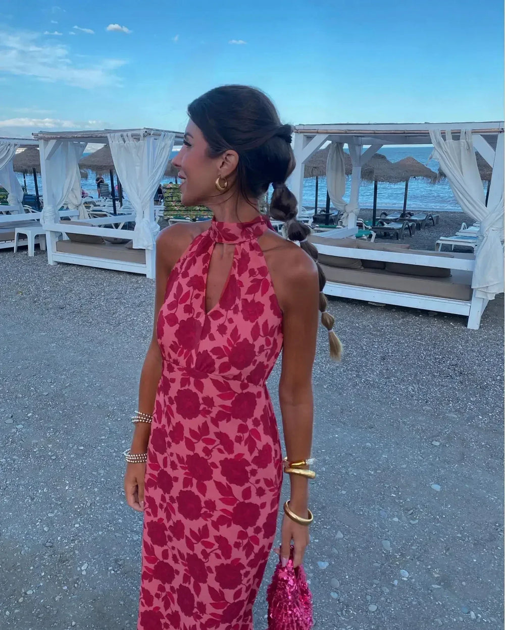Levoire | Robe d'été longue élégante Rosenrot