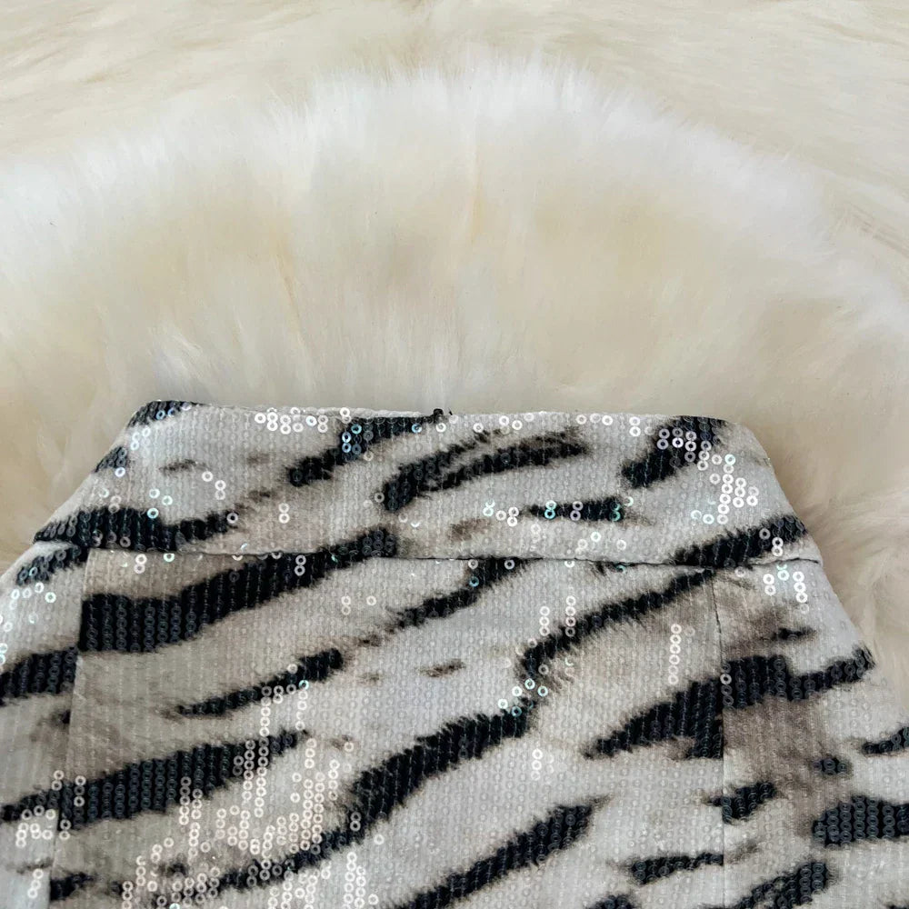 Levoire | Jupe En Simili Cuir Imprimé Léopard Pour Un Look Sauvage Et Moderne