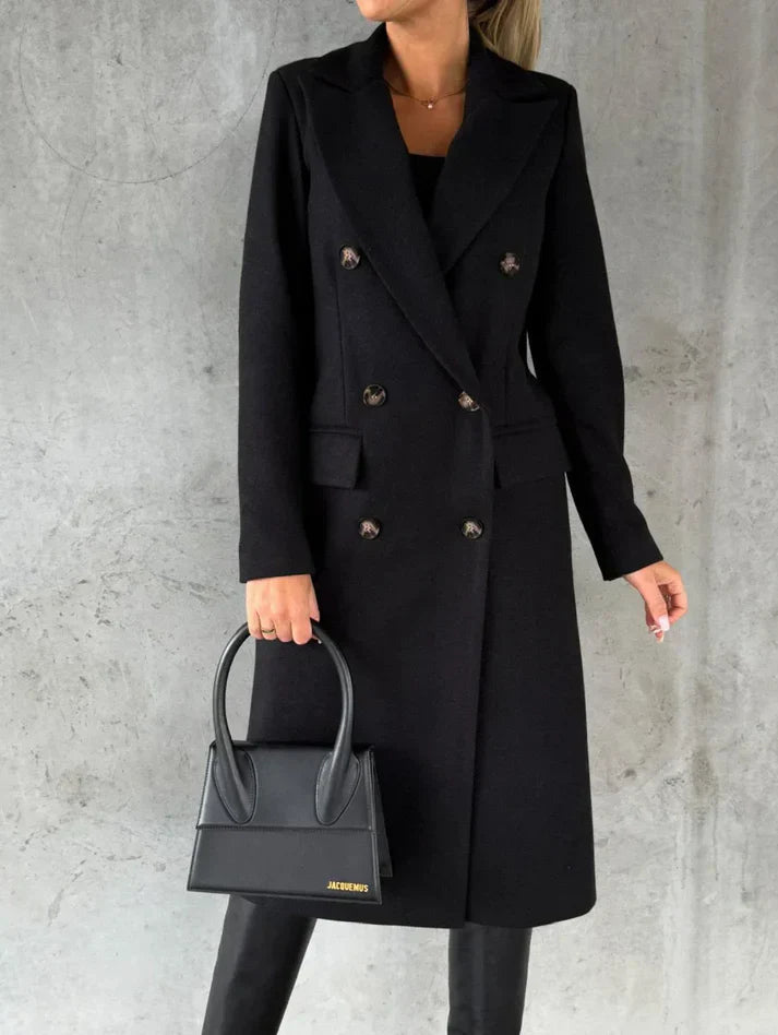 Levoire | Manteau Long Plus Élégant Noir