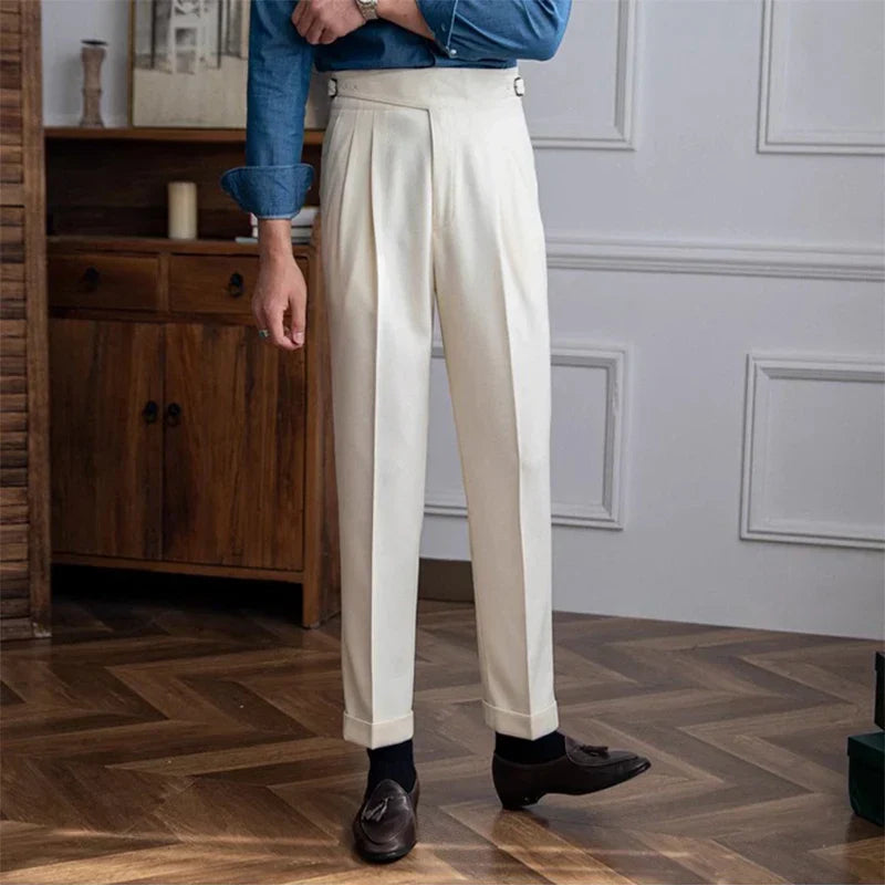 Levoire | Pantalons Sur Mesure Rentoja Avec Des Jambes Retournées