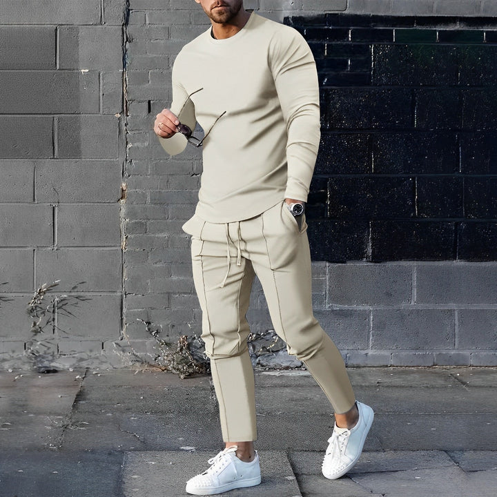 Levoire | Élégant Ensemble Pour Hommes 2 Pièces beige
