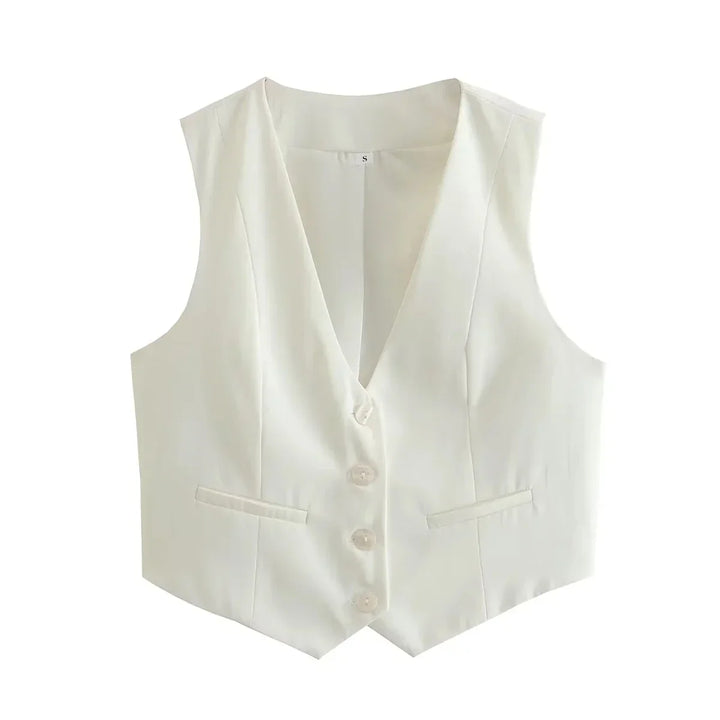Levoire | Gilet Cropped Chic Pour Une Élégance Décontractée
