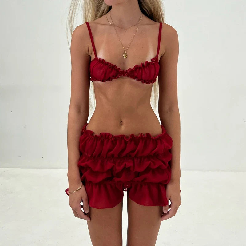 Levoire | Tenue De Plage Complète Avec Jupe Rot
