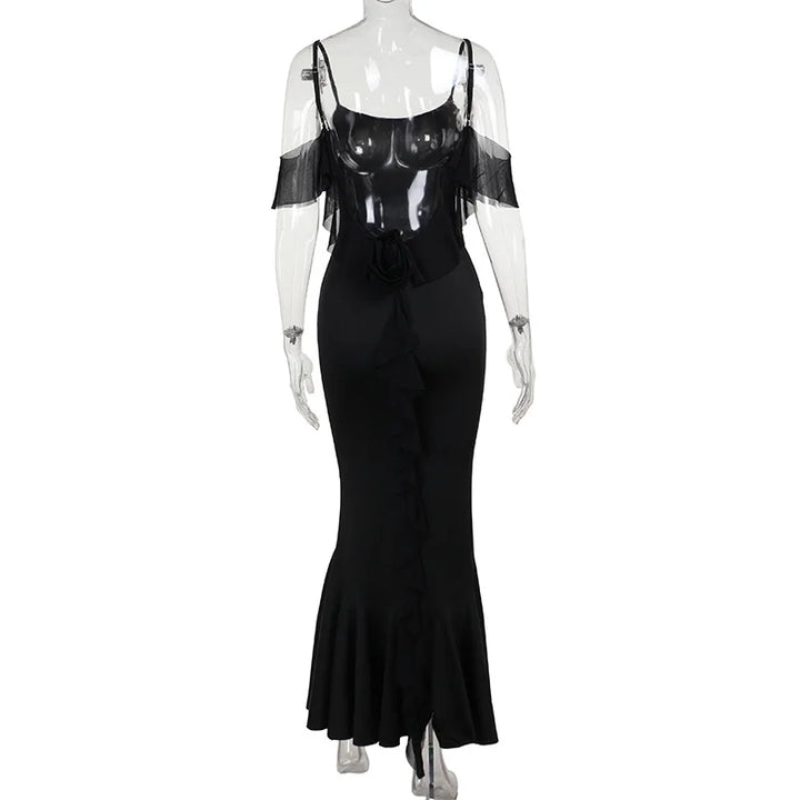 Levoire | Robe Maxi Décolleté Sans Épaule
