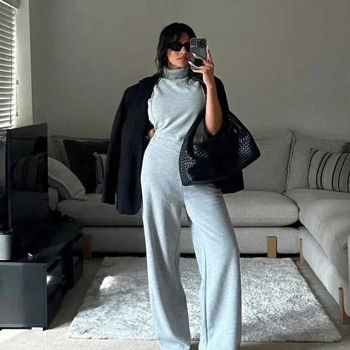 Levoire | Robe Élégante Sans Manches Gris