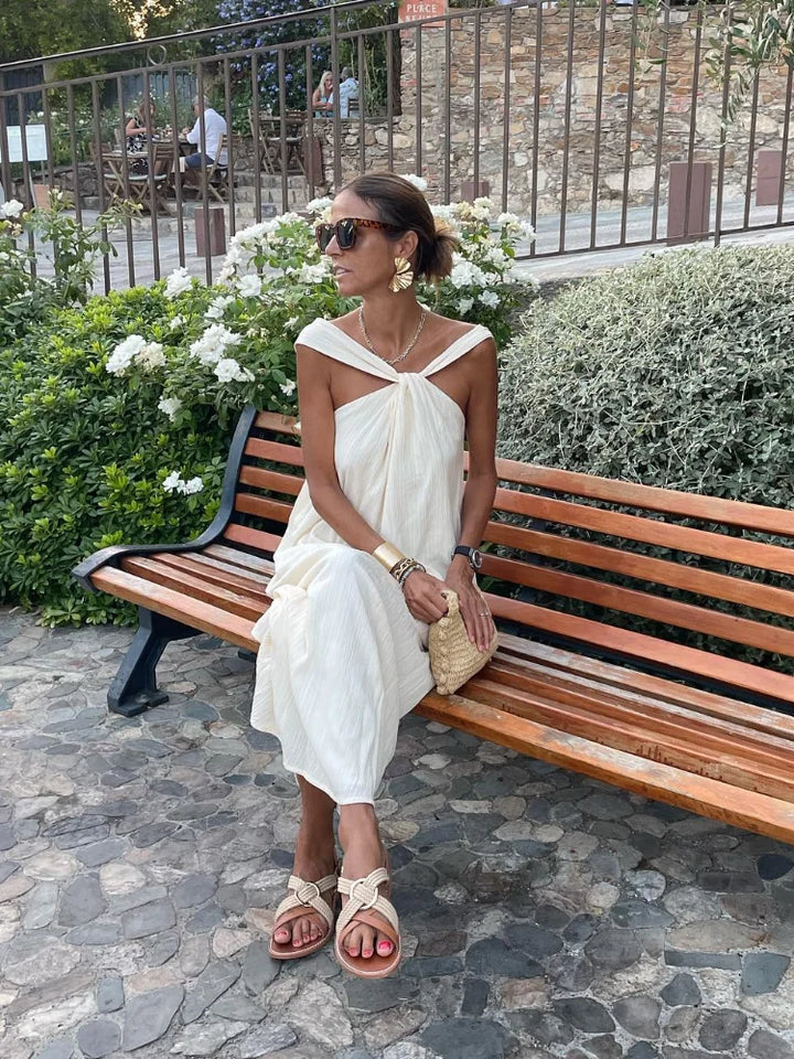 Levoire | Robe Maxi Sans Bretelles Une Couleur