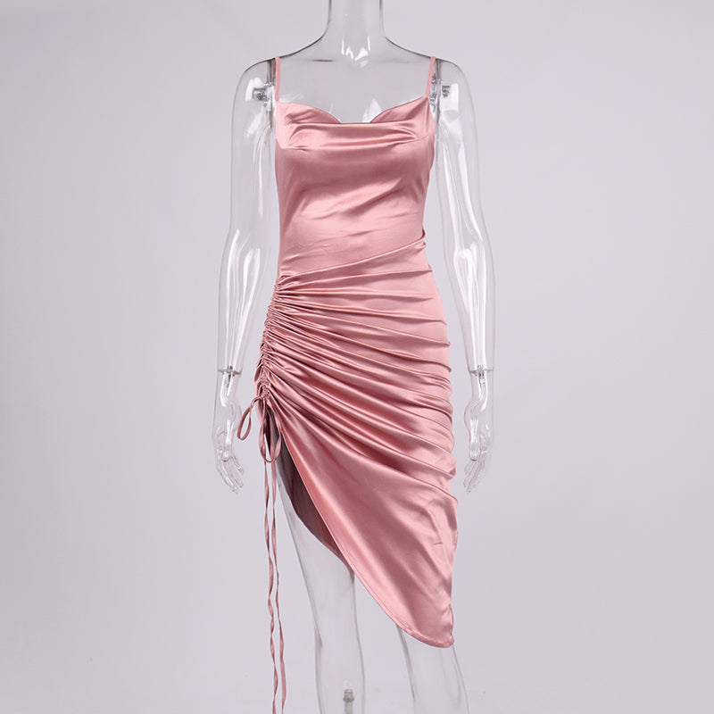 Levoire | Silke Bardot Ruché Corset Midi Robes