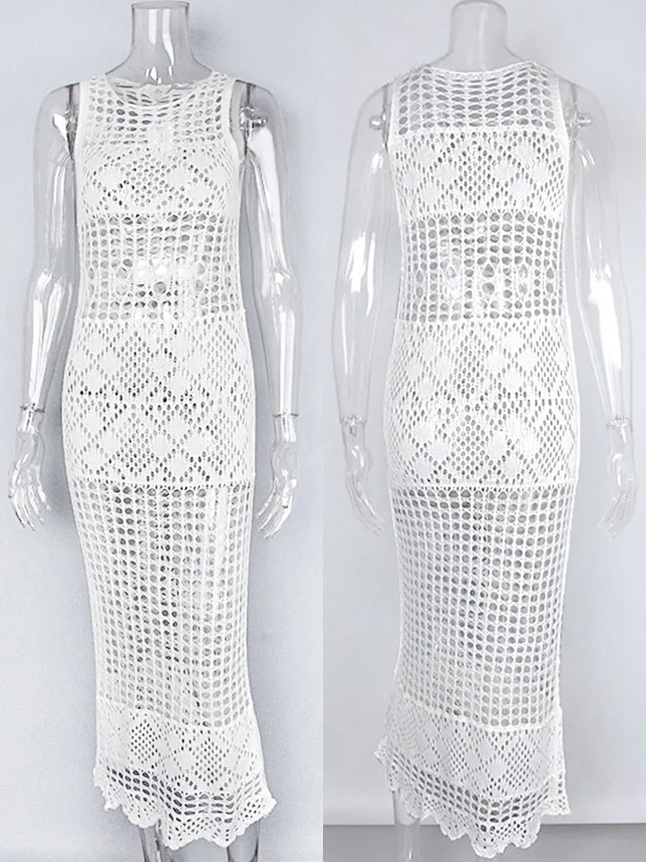 Levoire | Robe Maxi Holli Transparente Crochet