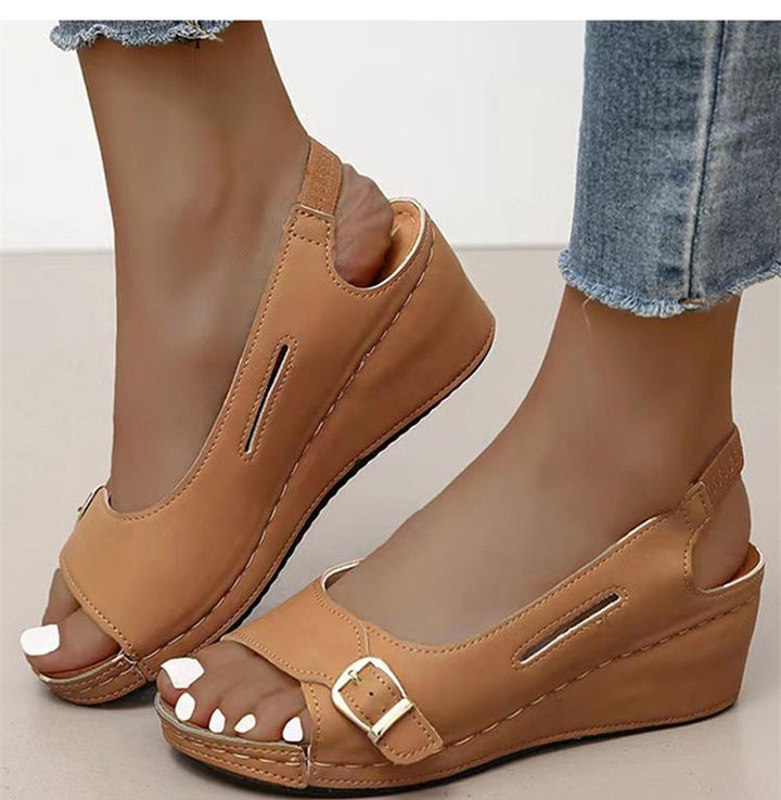 Levoire | Sandales Orthostatiques Pour Dames Braun