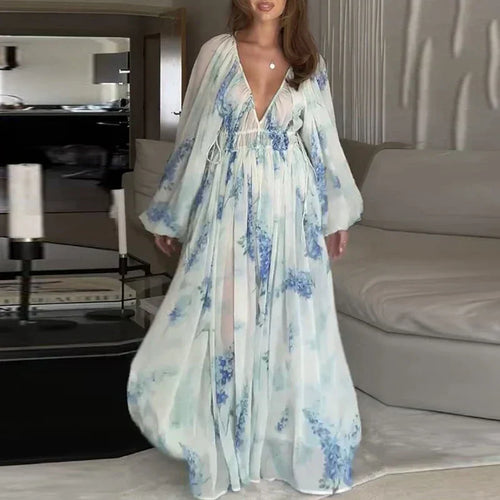 Levoire | Robe Fleurs Décolleté V Élégante