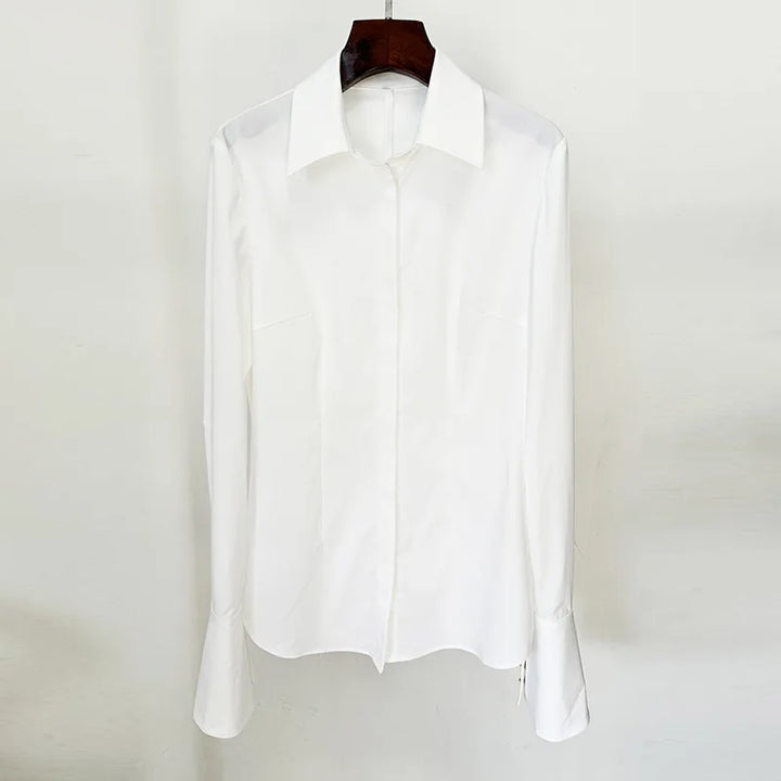 Levoire | Ensemble De Jupe À La Mode Avec Motif chemise blanche