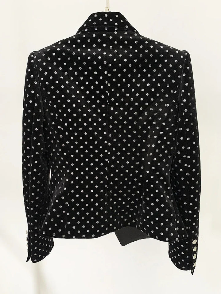 Levoire | Blazer En Velours À Pois Scintillants