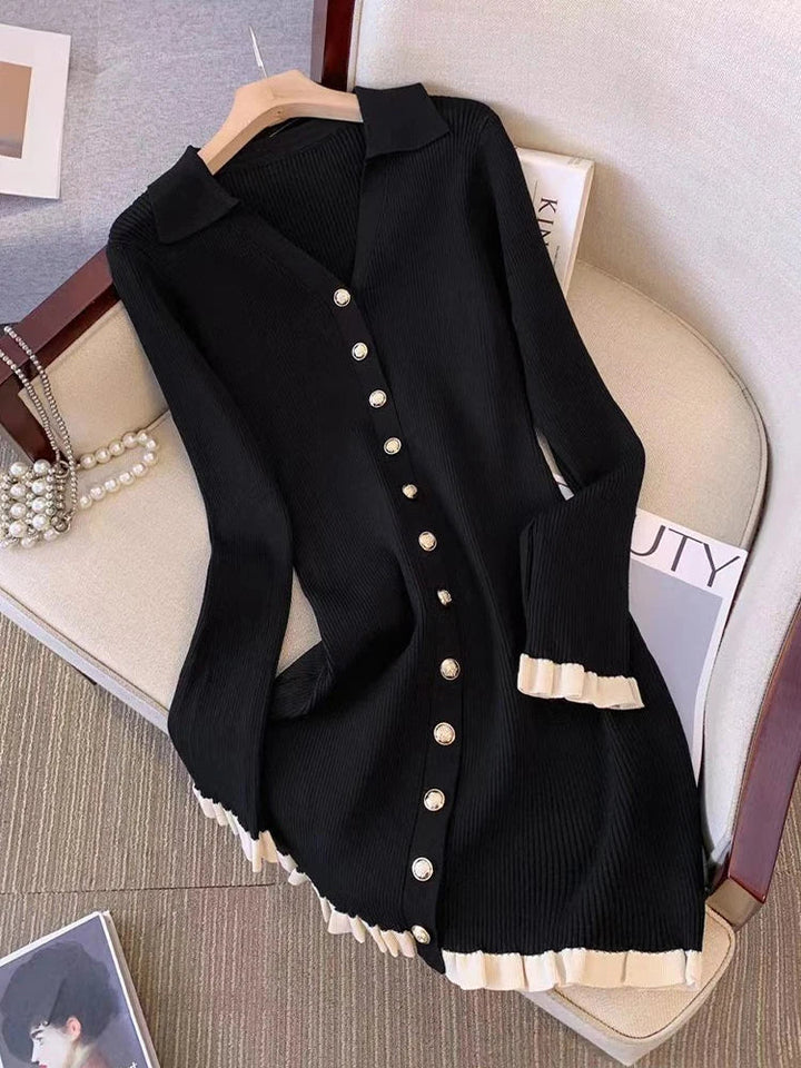 Levoire | Robe Courte En Maille Vintage