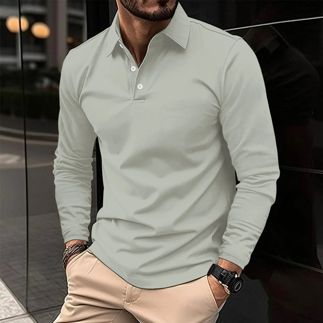 Levoire | Chemise Slim Fit Demi-Boutonnage Gris