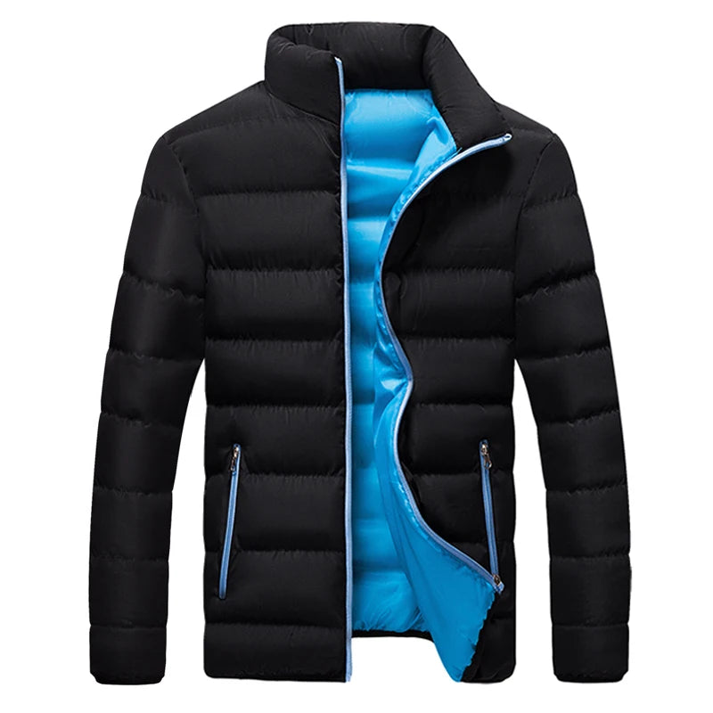 Levoire | Veste thermique à manches longues chaude avec zip Bleu
