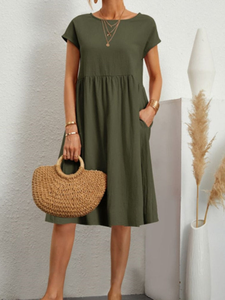 Levoire | Robe Mi-Longue À La Mode Pour Femmes Vert