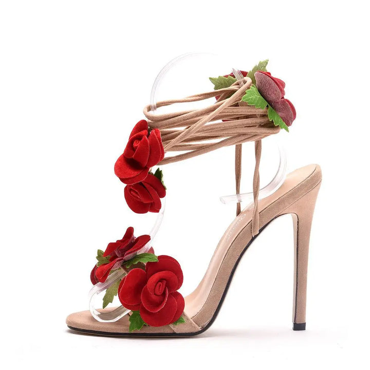 Levoire | Talon Haut Satin Rose