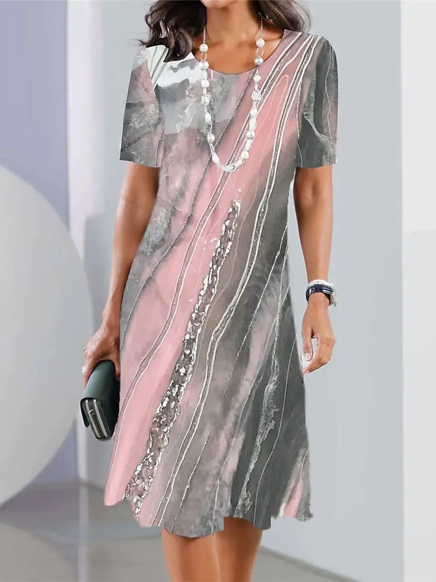 Levoire | Impression Récolte Robes Pour Femmes Gris