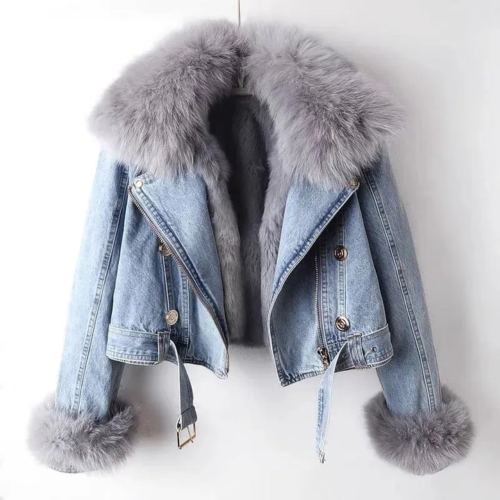 Levoire | Veste En Denim Chaude Bleu clair