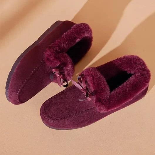 Levoire | Chaussures en cuir à semelle plate antidérapante chaude