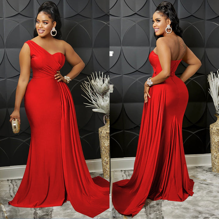 Levoire | En- Épaule Haute Combinaison Robe Maxi