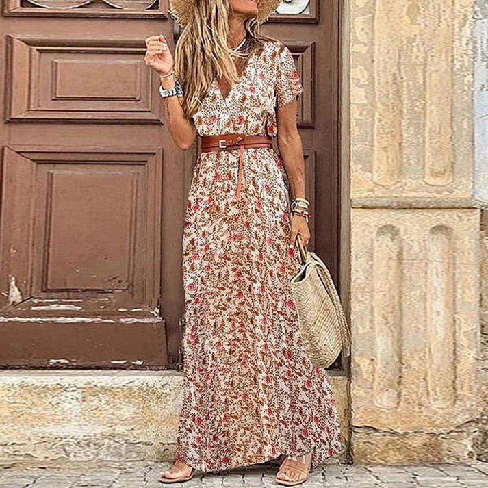Levoire | Robe Boho Longue Rot