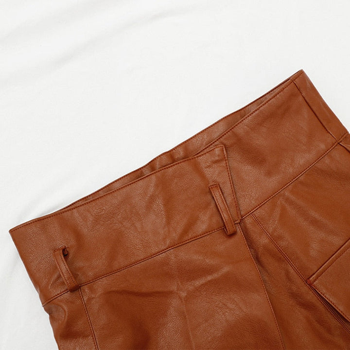 Levoire | Jupe Haute Taille En Similicuir Pour Un Style Tendance