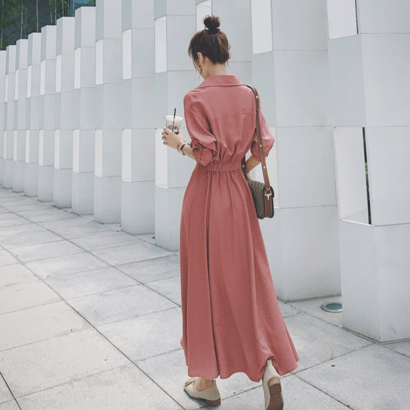Levoire | Robe Chemise Oversize Longues Soirée