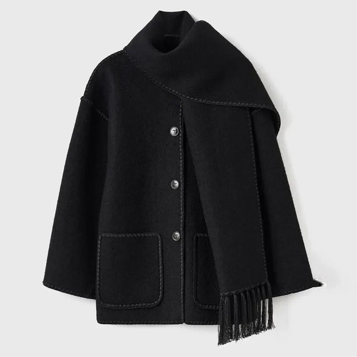 Levoire | Veste Femme Avec Écharpe Mustat-2