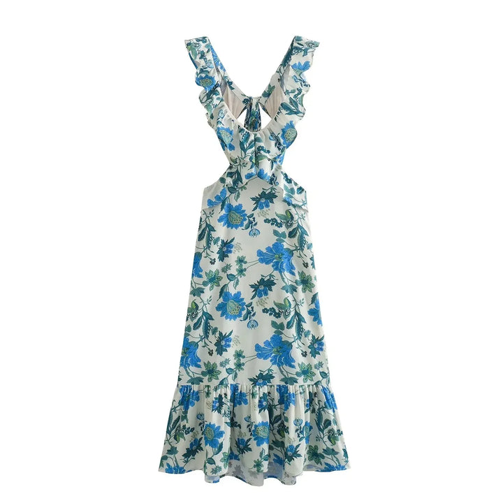 Levoire | Robe Maxi Longue Chic Bleu