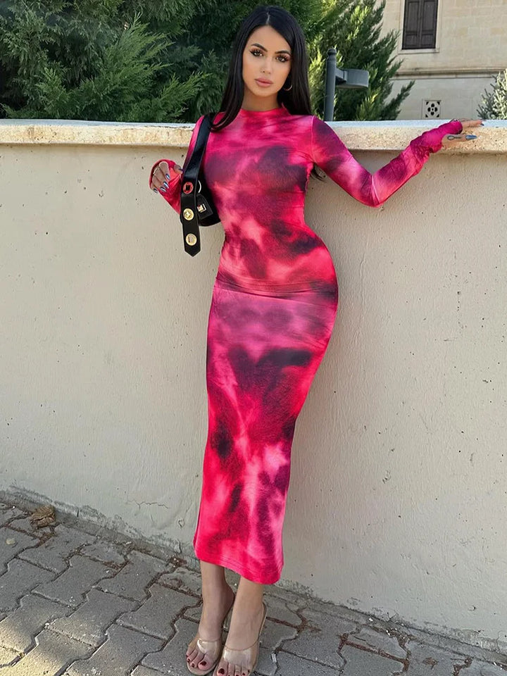 Levoire | Robe Étroite Avec Motif De Nœud Rosa