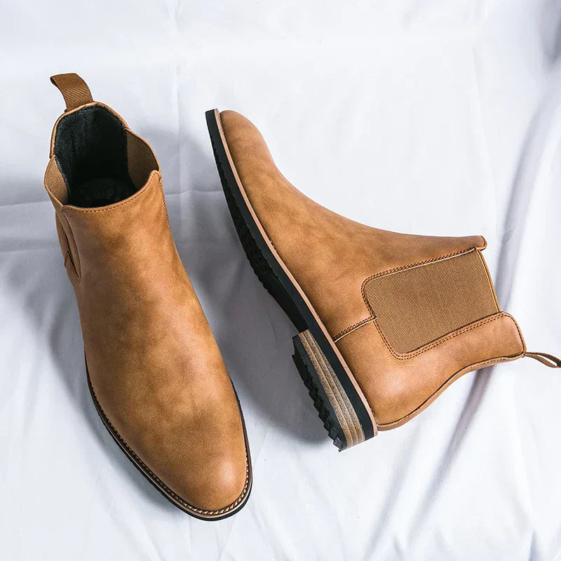 Levoire | Boots en cuir à chevilles Braun